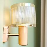 Portuguese mid century modern pink wall sconce light