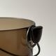 Amber glass ice bucket, France 1970