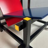 Gerrit Rietveld Red and Blue Chair by Cassina