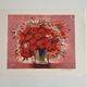 Lithographie originale signée Michel Henry - Bouquet de Coquelicots