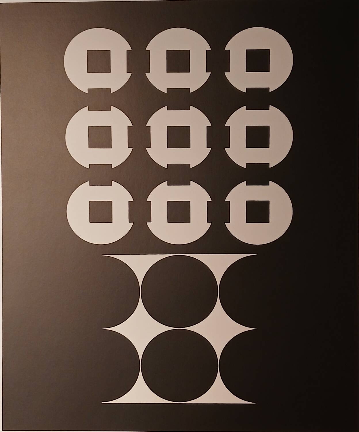 Victor Vasarely after a copscular work