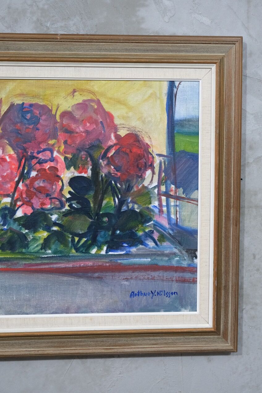 Arthur Yngve Nilsson, Swedish Modern Painting, 1960s, Oil on Canvas