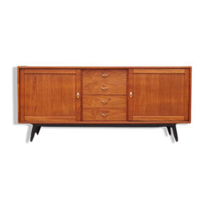 enfilade en teck, design danois, années 1970, production: danemark