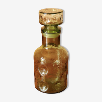 Carafe bouteille en verre vintage