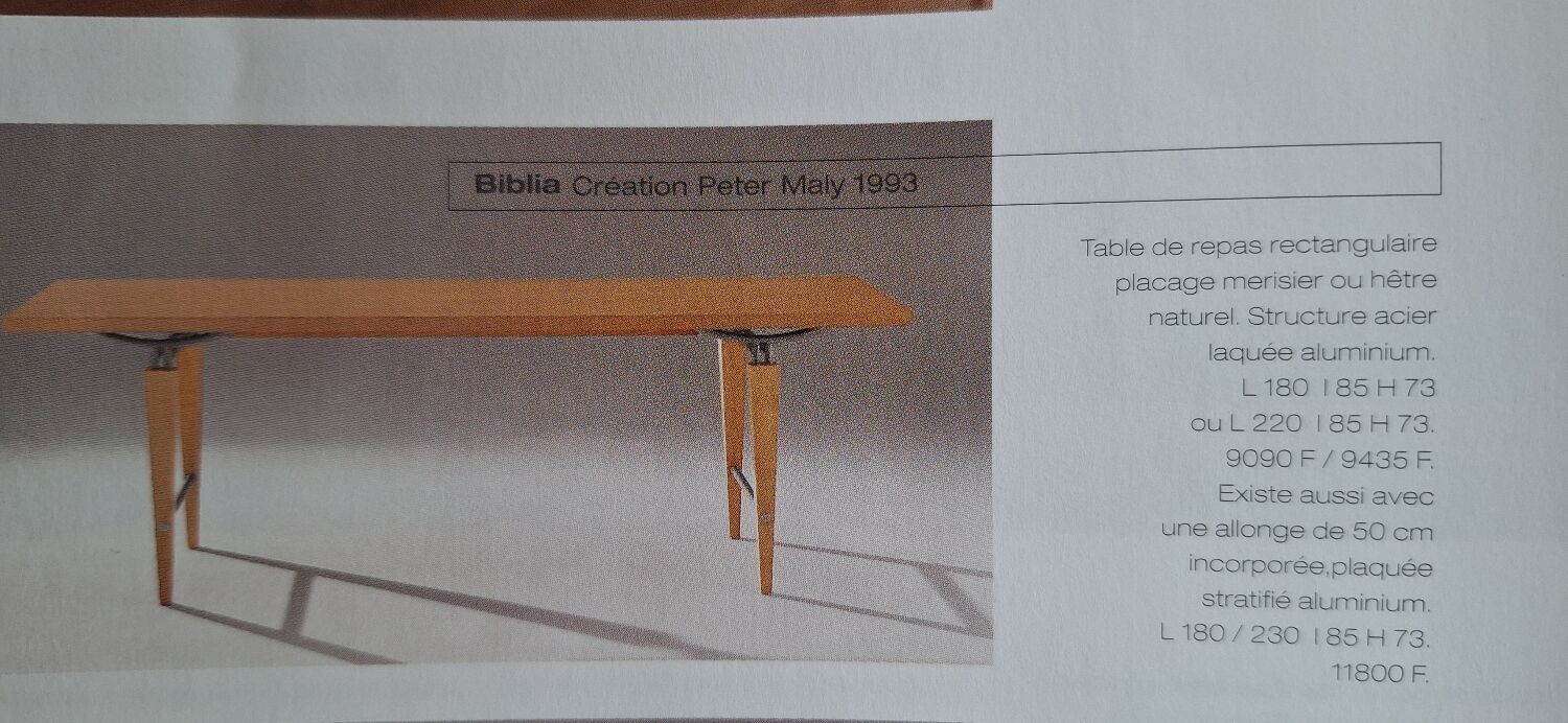 Ligne Roset table 220 x 85 cm