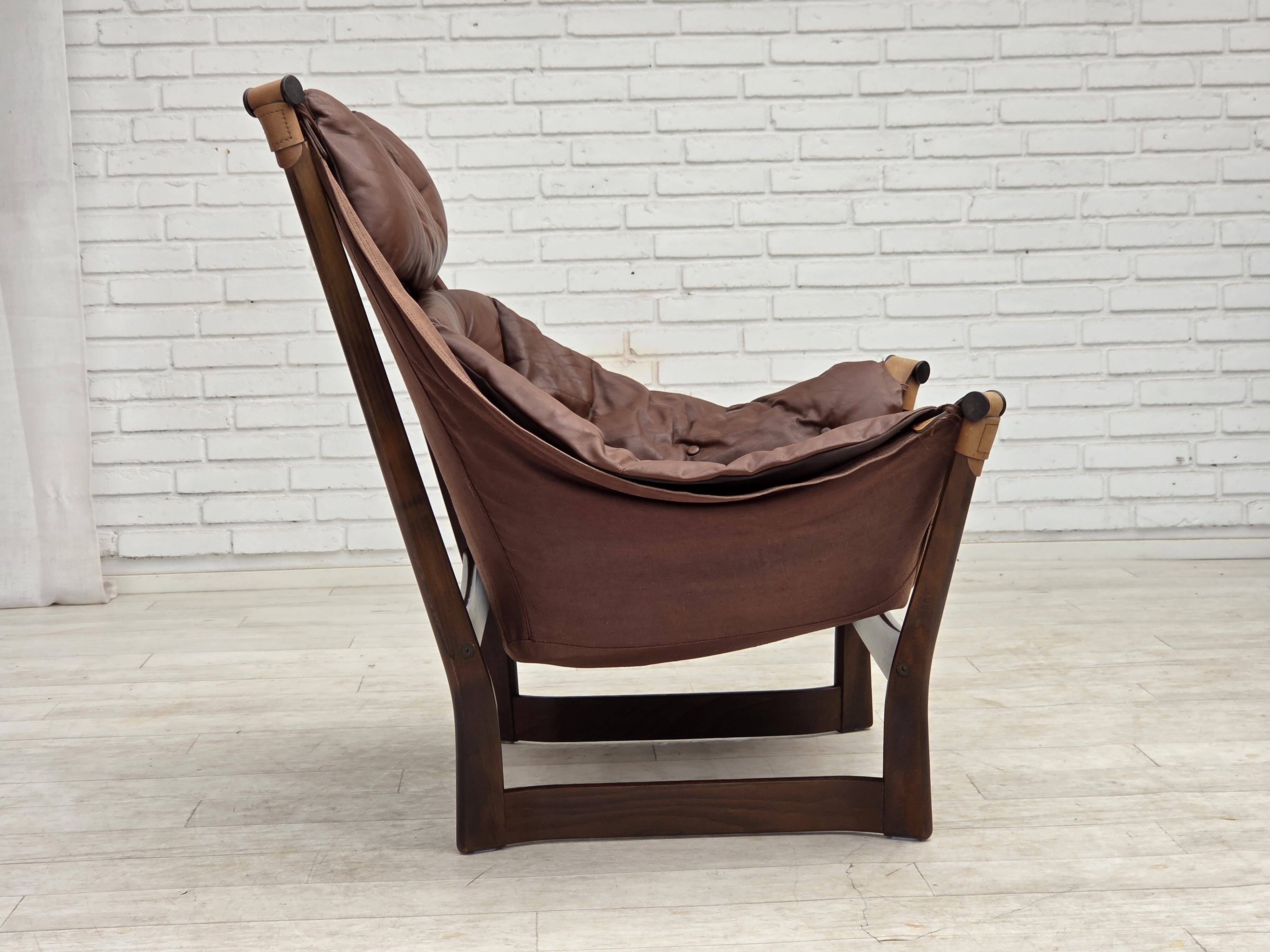 1970s, Norwegian design by Tormod Alnaes, "Trega" loungechair.