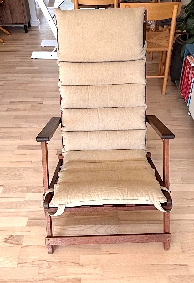 Authentic Børge Mogensen chaise longue (Model 50) with footrest – Danish M