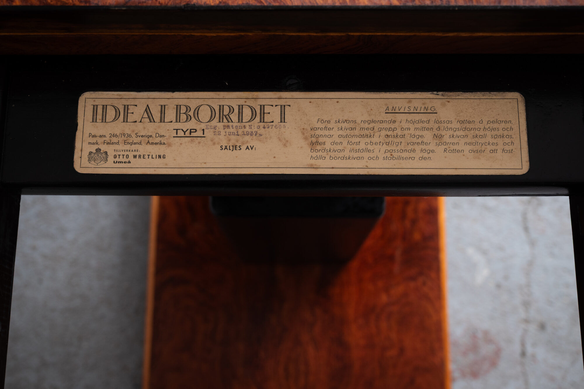 Multifunctional table 'Idealbordet' by Otto & Bo Wretling