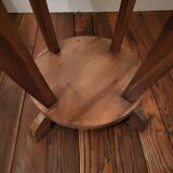 Guéridon, table d’appoint ronde Art Déco en bois