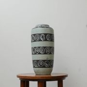 West German Green Ceramic Mid-Century Vase
