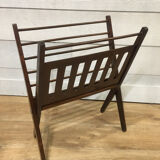 Folding magazine holder wood