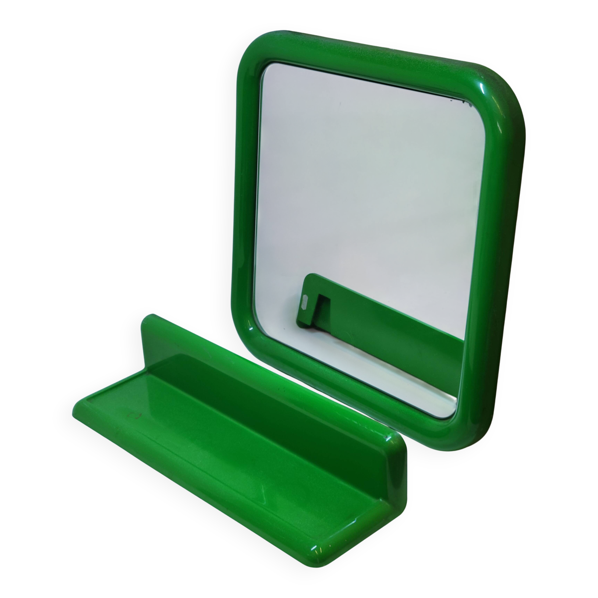 Mirror + Shelf by Giorgina Castiglioni for Bilumen, Italy, 1970s