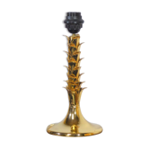 Pied de lampe de table en laiton aux palmettes
