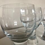 Set of 4 glasses Rondo by Kosta Boda Sweden 1970