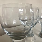 Set of 4 glasses Rondo by Kosta Boda Sweden 1970