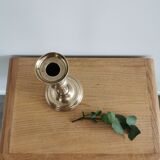 Antique brass candle holder