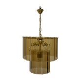 Chandelier vintage pampilles 7 lamps