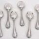 Christofle Malmaison, 6 mocha spoons, coffee, 10 cm, condition close to new.
