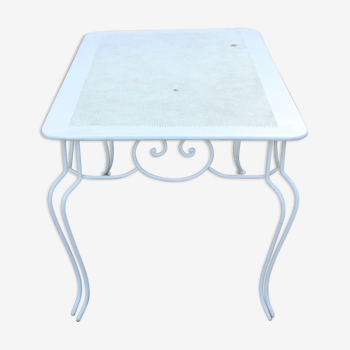 Wrought iron table 50s