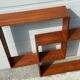Danish sculptural teak shelf, 1968