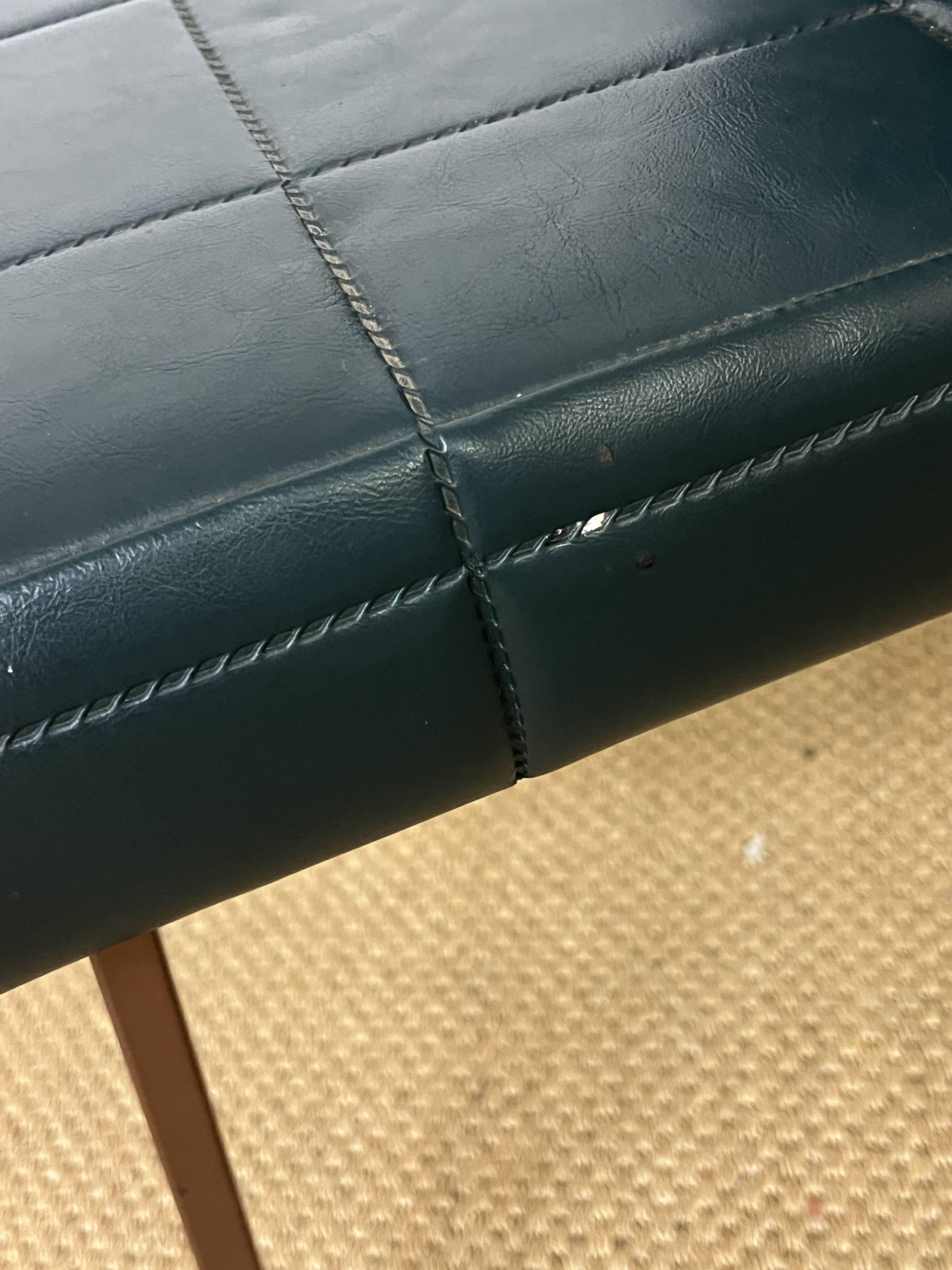 Green Skai chair, 1960s