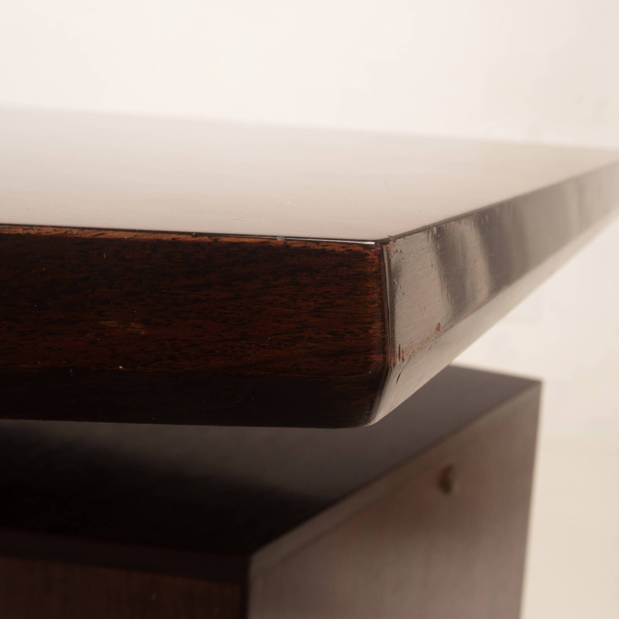 T96 Rosewood Boomerang Desk by Osvaldo Borsani for Tecno, First Edition, 1950