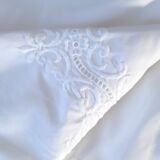 Embroidered tablecloth and 12 towels