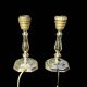 Paire de lampes d’appoint en laiton doré – Massive – années 80