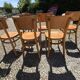 Lot de 6 chaises Bistrot Thonet vintage en bois 1960'S