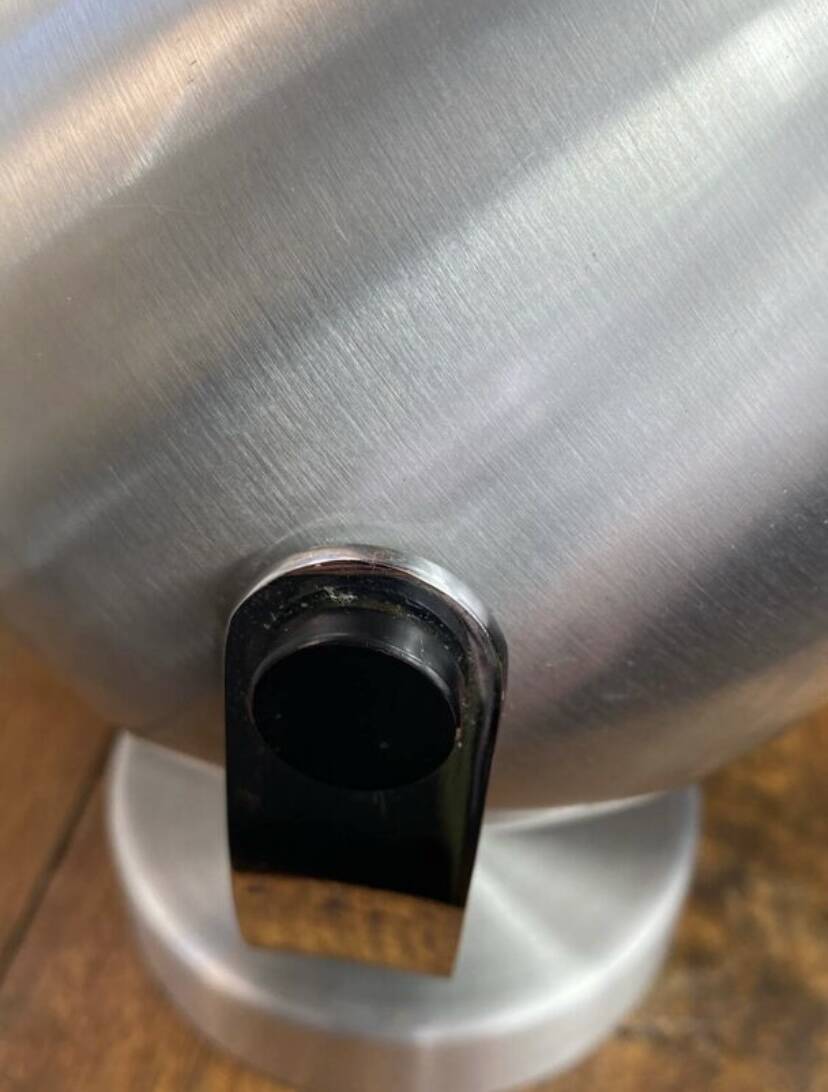 Eye Ball brushed aluminium Space Age lamp or wall light
