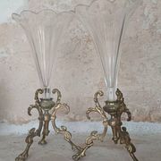 Pair of vases, cones 19th century