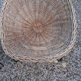 Pair of wicker armchairs