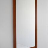 Miroir vintage scandinave en teck des années 1960