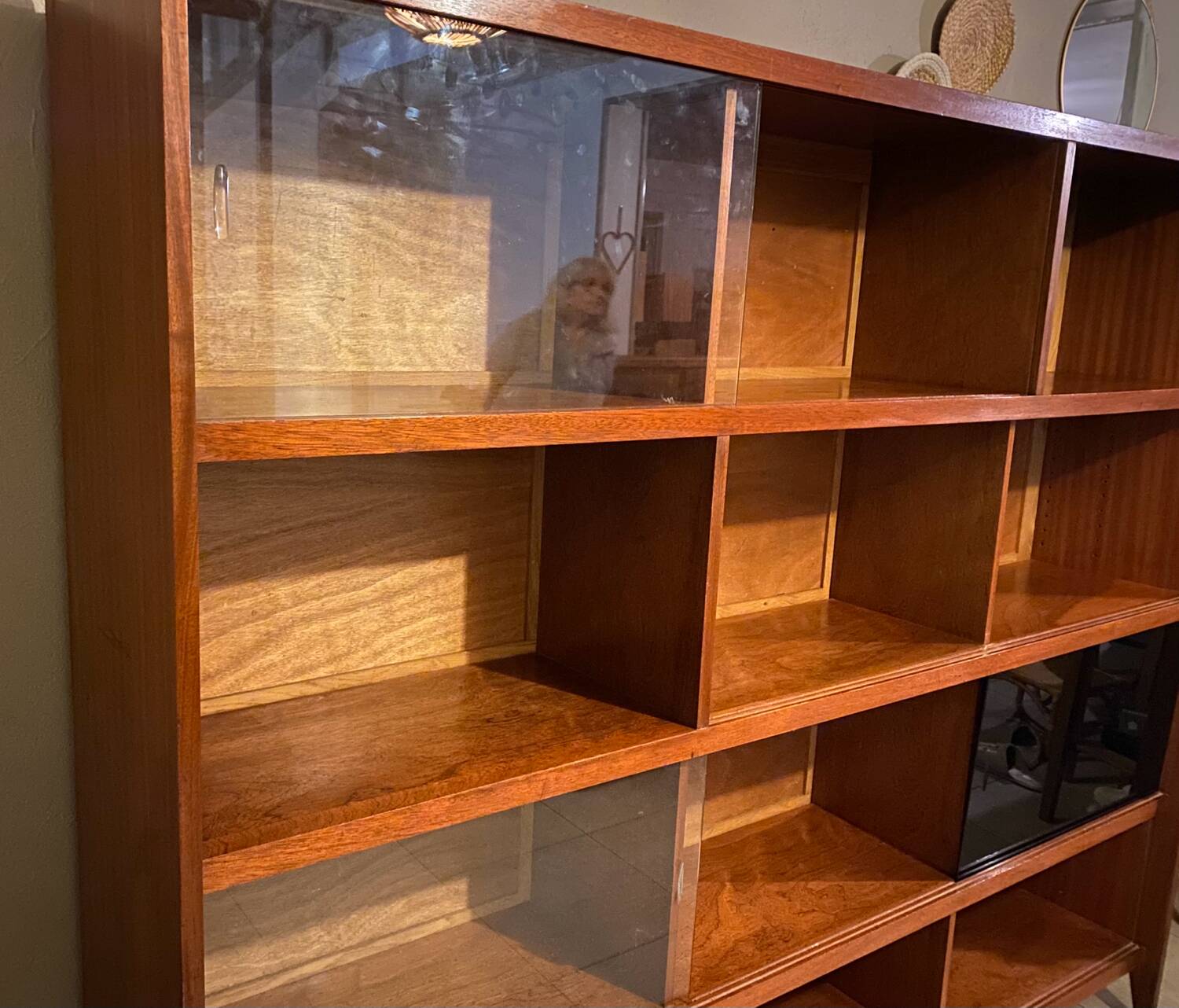 Vintage teak bookcase