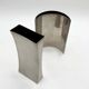 Paire de vases sculpturaux en aluminium, 1980s