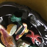 Ceramic dish trompe l'oeil