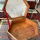 Old varnished wooden box