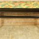 Table basse formica fleuri & métal 1960
