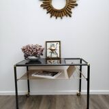 Vinyl holder side table