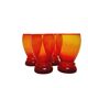 Ensemble de jus postmoderne de Barbara Glassworks, Pologne, années 1970, ensemble de 4.