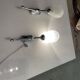 Chrome Satinated Glass Sconces Set of 2 1970’s