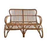 Rattan bench