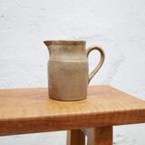 Vintage stoneware pitcher by the Digoin factory, France