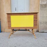 Comptoir de bar vintage en rotin