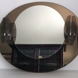 Lupi Cristal Luxor mirror with 2 integrated wall lights and shelf