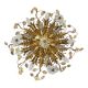 Gold-Plated Metal & Murano Crystal Flowers Flush Mount from Banci Firenze