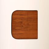 Hanging nightstand in teak and metal