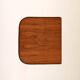 Hanging nightstand in teak and metal