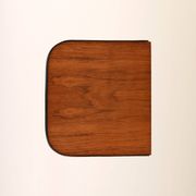 Table de nuit suspendue en teck et métal