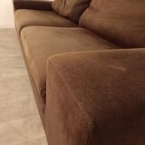 Large brown fabric sofa, excellent quality